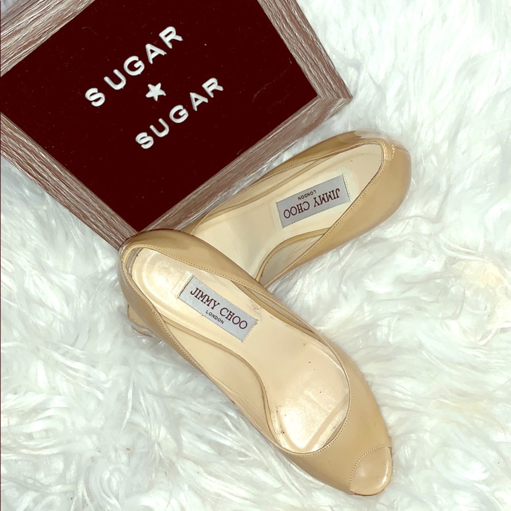 Authentic Jimmy Choo Nude Pumps